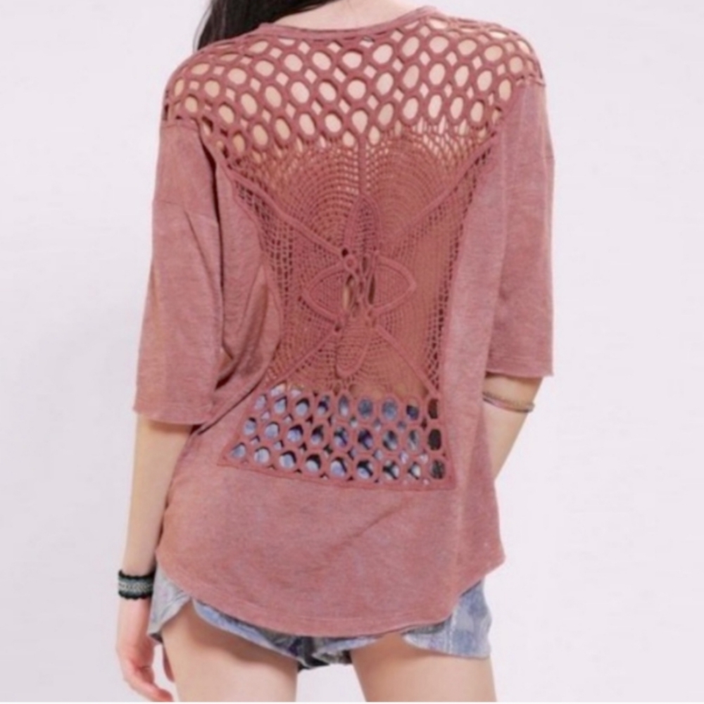 Staring At Stars Crochet-Back Top